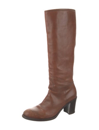 Prada Leather Riding Boots