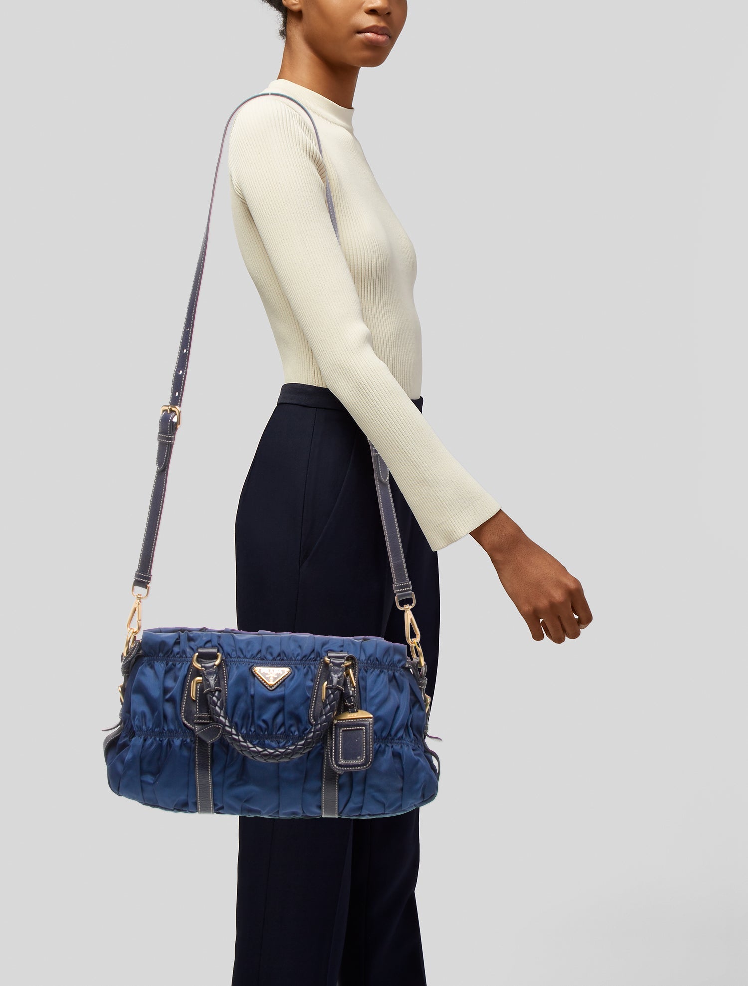 Prada Tessuto Nylon Shoulder Bag