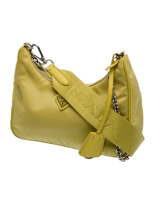 Prada Enameled Metal Triangle Re-Edition 2005