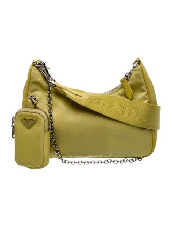 Prada Enameled Metal Triangle Re-Edition 2005