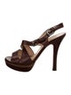 Prada Leather Slingback Sandals
