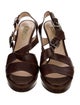 Prada Leather Slingback Sandals