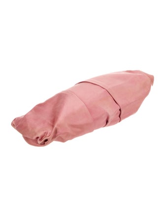 Prada Enameled Metal Triangle Clutch