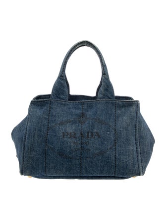 Prada Enameled Metal Triangle Top Handle Bag