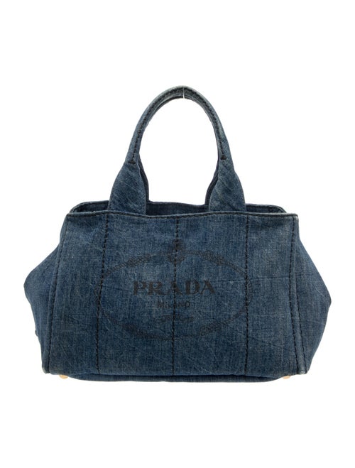 Prada Enameled Metal Triangle Top Handle Bag