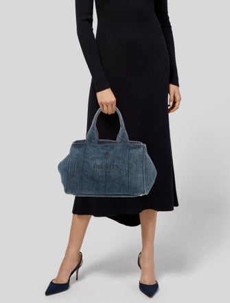 Prada Enameled Metal Triangle Top Handle Bag