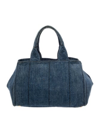 Prada Enameled Metal Triangle Top Handle Bag