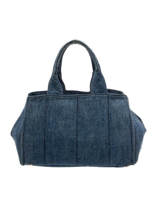 Prada Enameled Metal Triangle Top Handle Bag