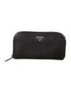 Prada Saffiano Triangle Leather Wallet