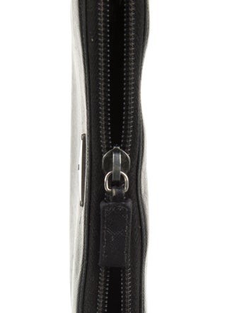 Prada Saffiano Triangle Leather Wallet