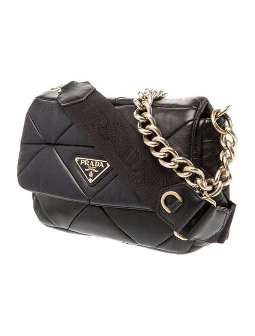 Prada Enameled Metal Triangle System