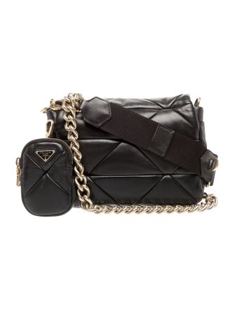 Prada Enameled Metal Triangle System