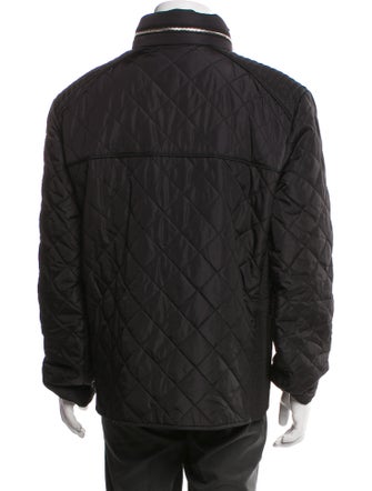 Prada 2019 Enameled Metal Triangle Puffer Coat