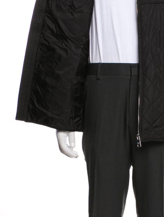 Prada 2019 Enameled Metal Triangle Puffer Coat