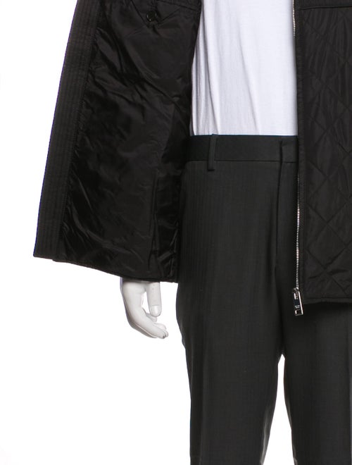 Prada 2019 Enameled Metal Triangle Puffer Coat