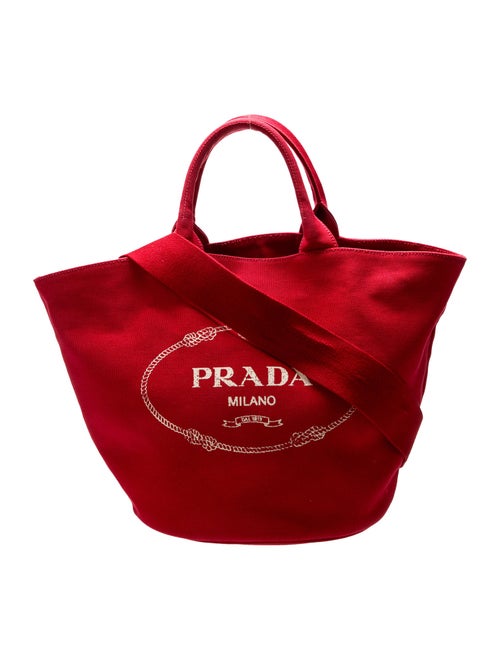 Prada Enameled Metal Triangle Top Handle Bag