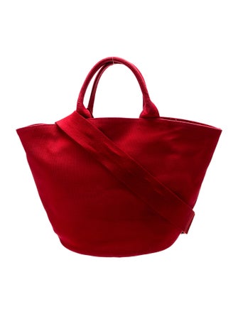 Prada Enameled Metal Triangle Top Handle Bag