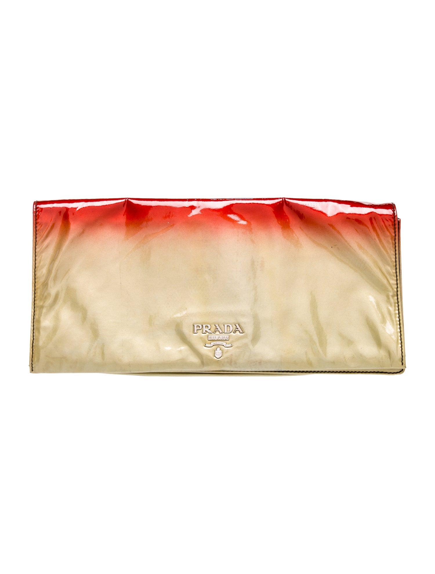 Prada Vernice Leather Clutch