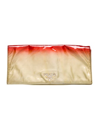 Prada Vernice Leather Clutch