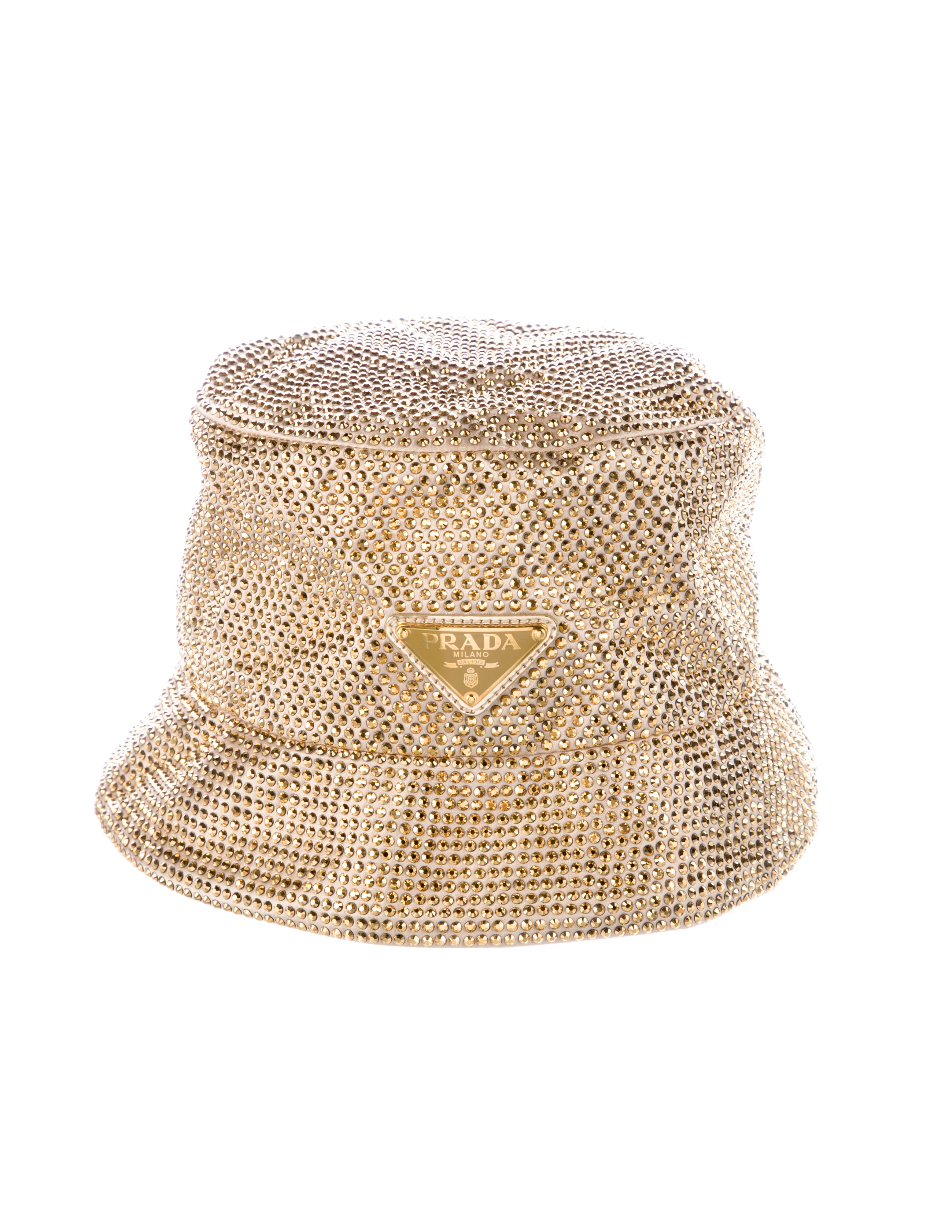 Prada Rhinestone Bucket Hat