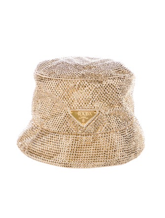 Prada Rhinestone Bucket Hat
