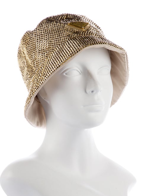 Prada Rhinestone Bucket Hat
