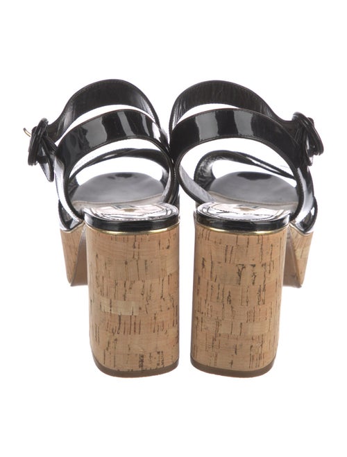 Prada Patent Leather Slingback Sandals