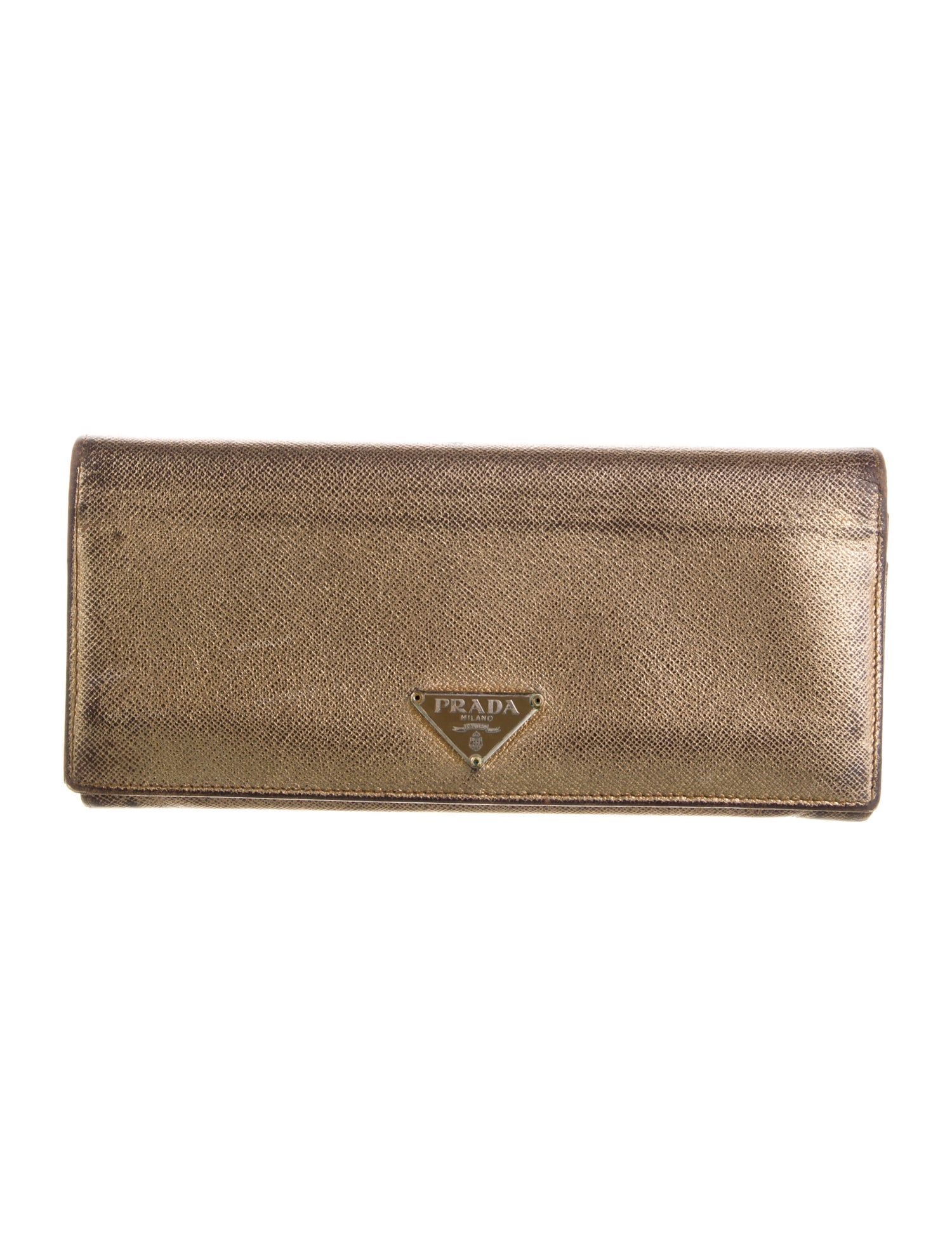 Prada Saffiano Lux Leather Continental Wallet
