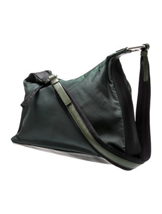 Prada Enameled Metal Triangle Shoulder Bag