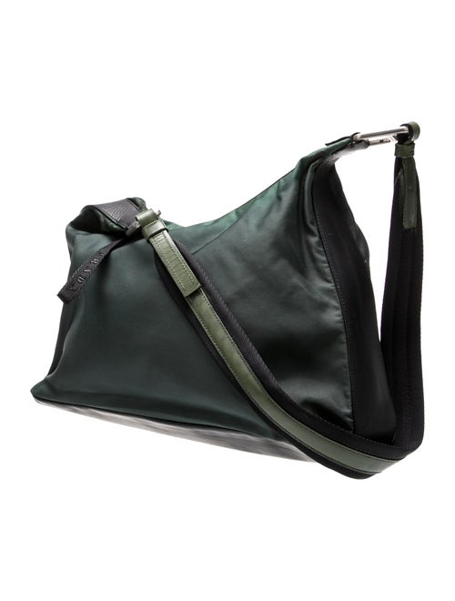 Prada Enameled Metal Triangle Shoulder Bag