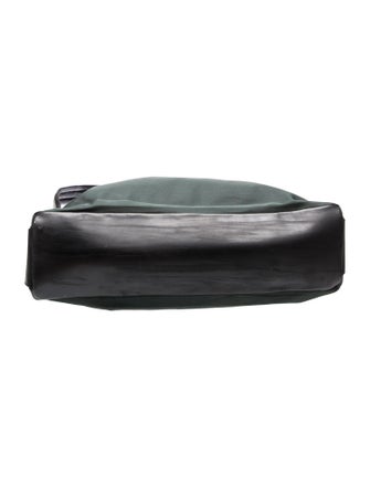 Prada Enameled Metal Triangle Shoulder Bag