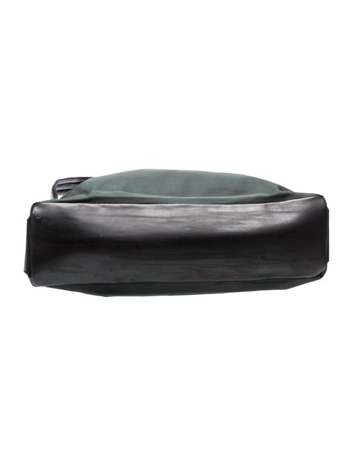 Prada Enameled Metal Triangle Shoulder Bag