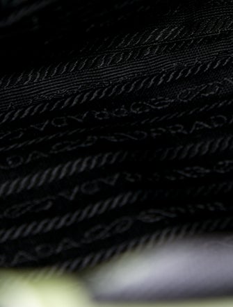 Prada Enameled Metal Triangle Shoulder Bag