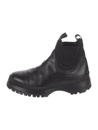 Prada Leather Chelsea Boots