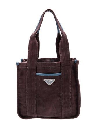 Prada Enameled Metal Triangle Shoulder Bag