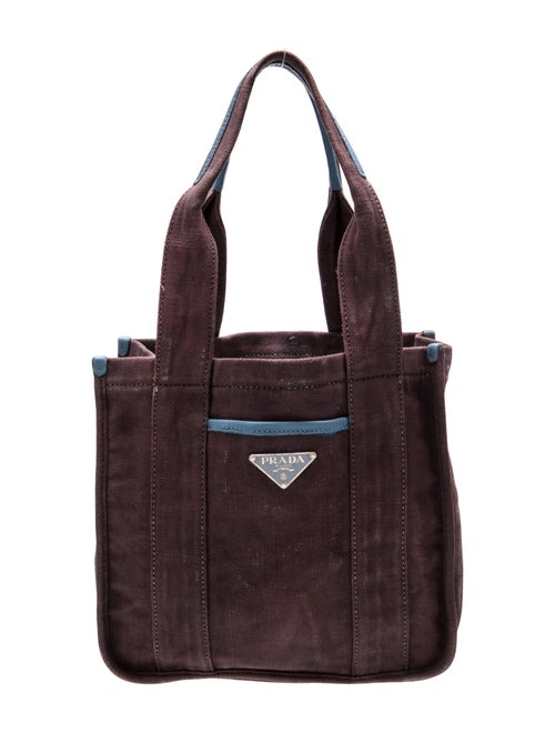 Prada Enameled Metal Triangle Shoulder Bag