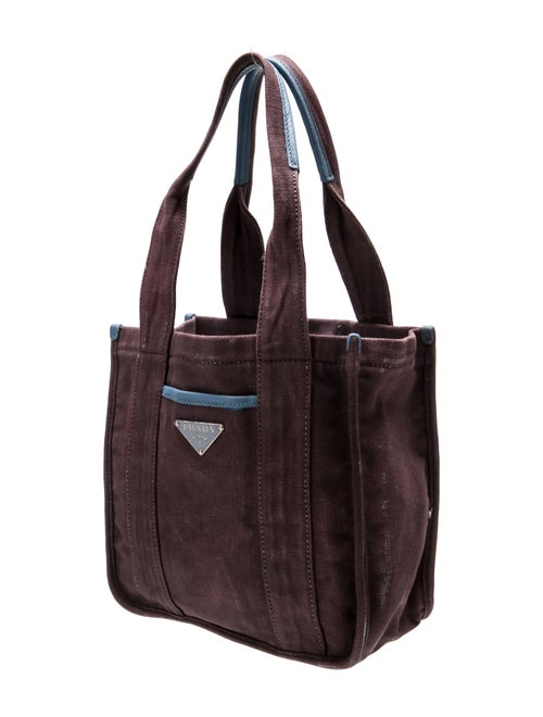 Prada Enameled Metal Triangle Shoulder Bag