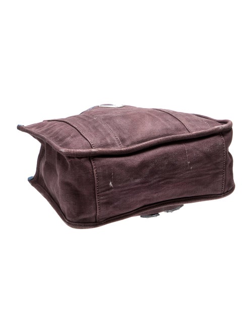 Prada Enameled Metal Triangle Shoulder Bag