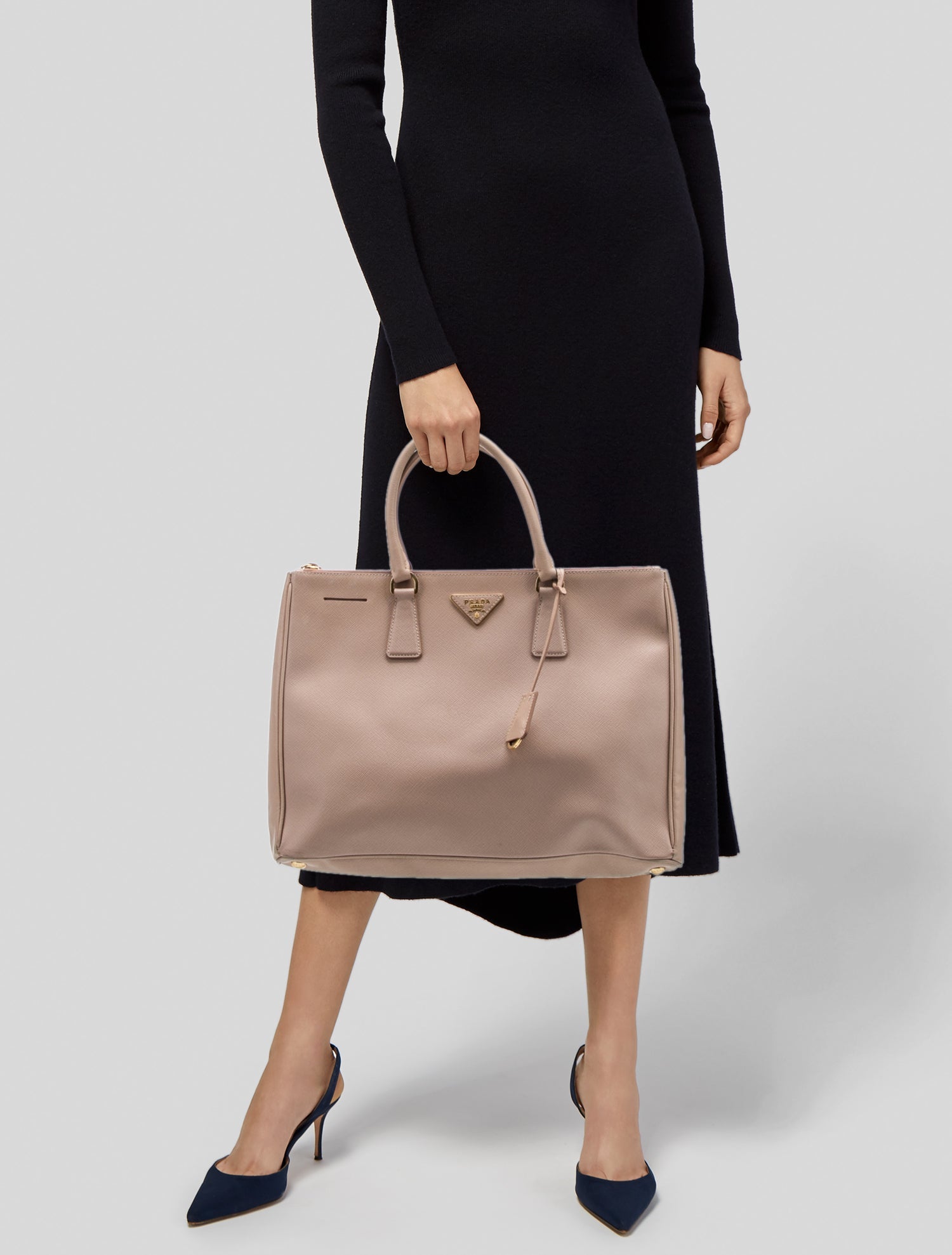 Prada Saffiano Leather Galleria Double Zip Large