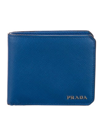 Prada Saffiano Metal Leather Bifold Wallet