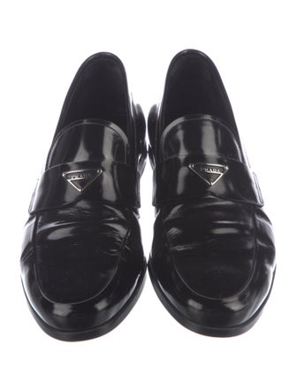 Prada Leather Dress Loafers