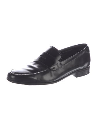 Prada Leather Dress Loafers
