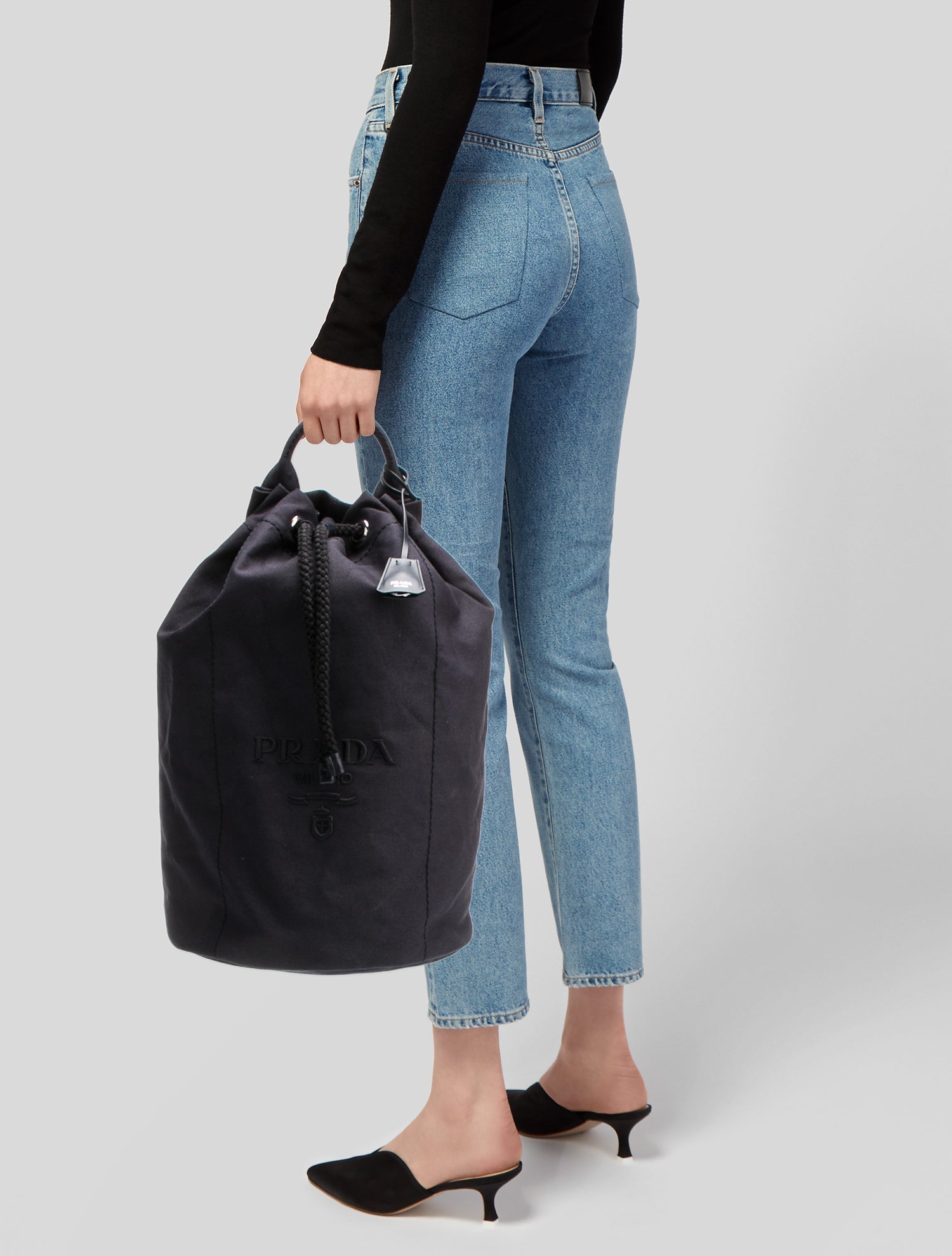 Prada Tessuto Bucket Bag