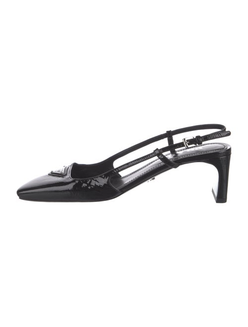 Prada Patent Leather Slingback Pumps