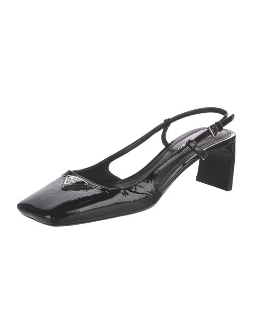Prada Patent Leather Slingback Pumps