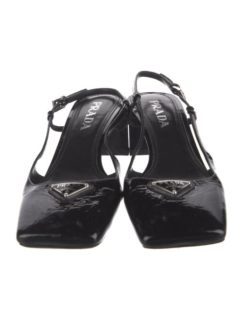 Prada Patent Leather Slingback Pumps