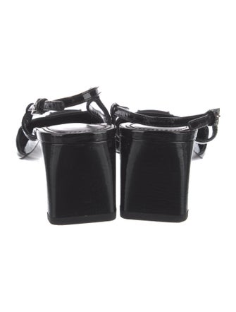 Prada Patent Leather Slingback Pumps