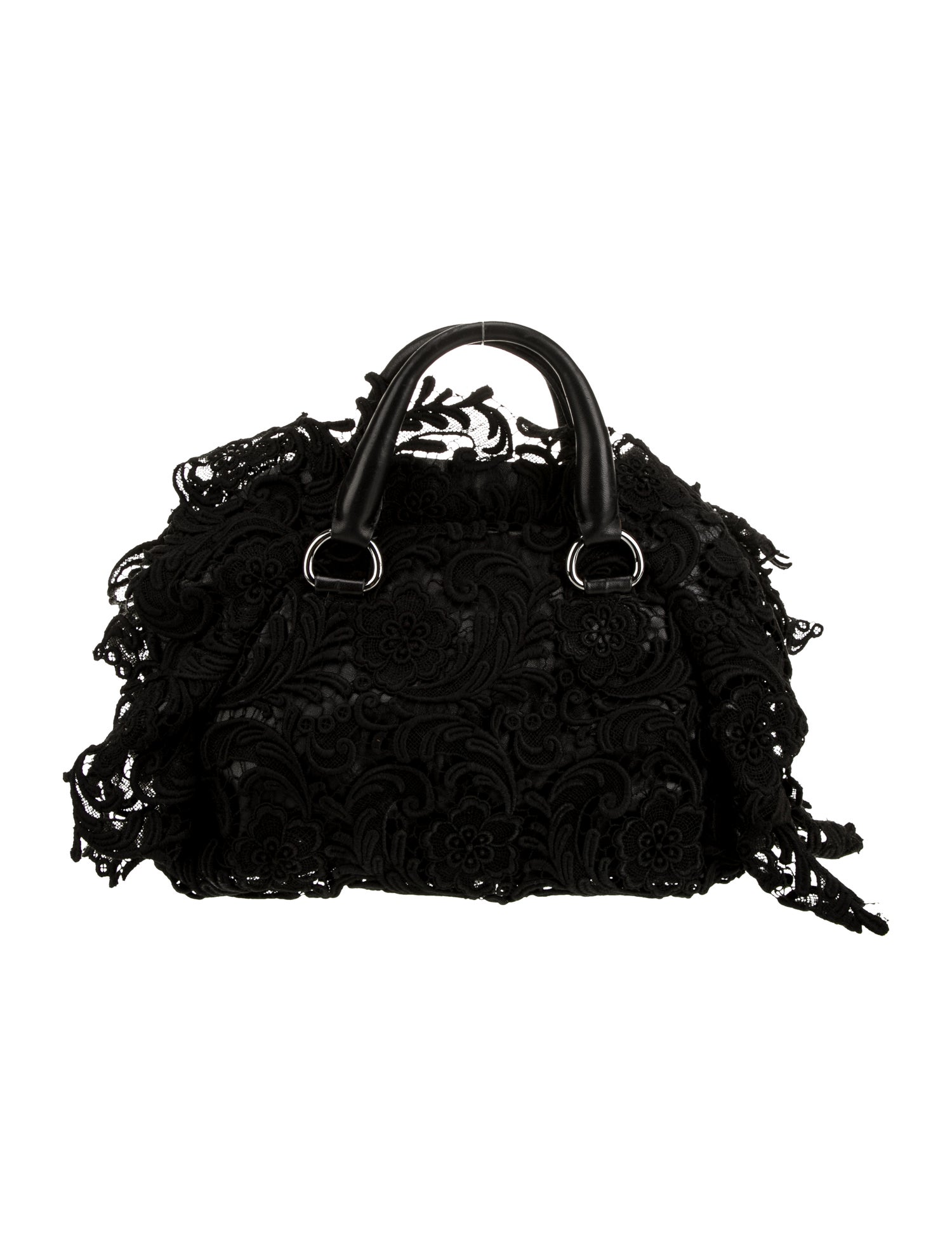 Prada Lace Top Handle Bag