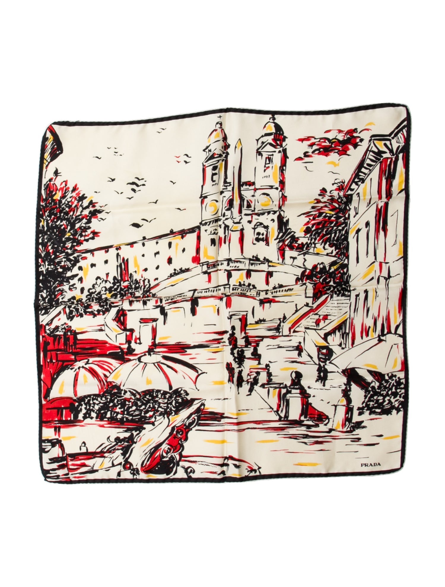 Prada Pittoresque Silk Bandana