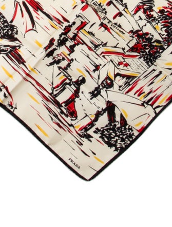 Prada Pittoresque Silk Bandana